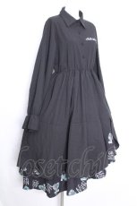 画像2: NieR Clothing / 2枚仕立て FLARE LONG DRESS【シエル】ワンピース  黒 S-26-10-13-042-PU-OP-HR-ZS (2)