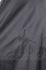 画像4: NieR Clothing / ストライプ切替イレヘムスカート  黒 S-26-10-13-043-PU-SK-HR-ZS (4)