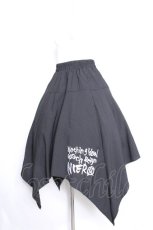 画像2: NieR Clothing / 刺 イレヘムスカート  黒 S-26-10-13-044-PU-SK-HR-ZS (2)