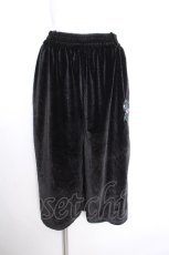 画像2: NieR Clothing / 刺繍ベロアパンツ  黒 S-26-10-13-056-PU-PA-HR-ZS (2)