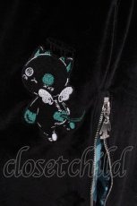 画像4: NieR Clothing / 刺繍ベロアパンツ  黒 S-26-10-13-056-PU-PA-HR-ZS (4)