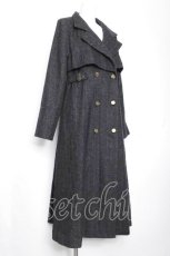 画像2: axes femme / 2WAYカラーロングコート  チャコール S-26-10-15-027-AX-JA-HR-ZS (2)