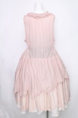 画像2: PINK HOUSE / 桜ひらり舞い散るフリルワンピース  ピンク S-26-10-15-035-LO-OP-TE-ZS (2)