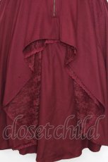 画像3: axes femme / ジップフリルスカート  ワイン S-26-10-15-046-AX-SK-AS-ZS (3)