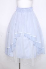 画像1: axes femme / 前後2WAYフリルスカート  サックス S-26-10-15-049-AX-SK-HR-ZS (1)