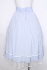 画像2: axes femme / 前後2WAYフリルスカート  サックス S-26-10-15-049-AX-SK-HR-ZS (2)