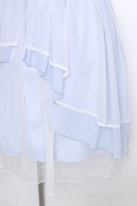 画像3: axes femme / 前後2WAYフリルスカート  サックス S-26-10-15-049-AX-SK-HR-ZS (3)