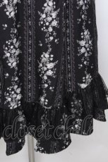 画像3: Kurumi Collaboration / ローズプリントスカート L 黒 S-26-10-15-052-LO-SK-HR-ZS (3)