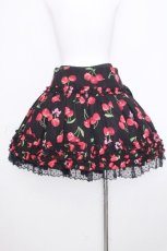 画像2: Angelic Pretty / ドレンチェリーフリルスカート  黒 S-26-10-15-053-AP-SK-HR-ZS (2)