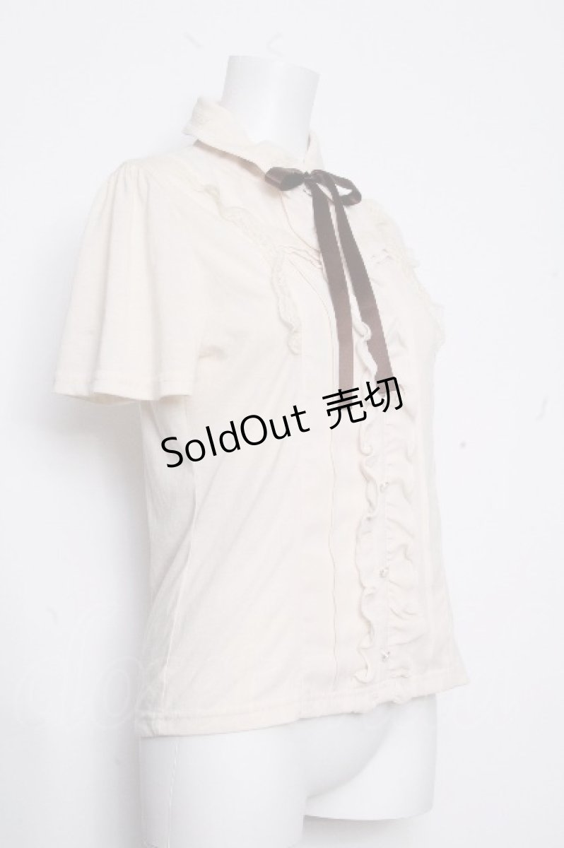 画像2: axes femme / ブラウス風カットソー  オフ S-26-10-15-007-AX-TO-AS-ZS (2)