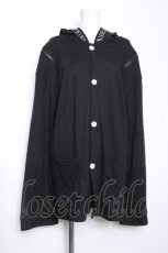 画像1: NieR Clothing / フード付カーディガン  黒 S-26-10-15-020-PU-TO-HR-ZS (1)