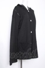 画像2: NieR Clothing / フード付カーディガン  黒 S-26-10-15-020-PU-TO-HR-ZS (2)
