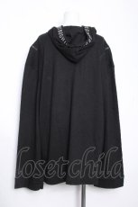 画像4: NieR Clothing / フード付カーディガン  黒 S-26-10-15-020-PU-TO-HR-ZS (4)