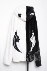 画像3: NieR Clothing / バイカラーファーボアパーカー  黒ｘ白 S-26-10-15-021-PU-CO-HR-ZS (3)