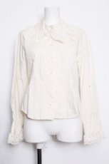 画像1: BABY,THE STARS SHINE BRIGHT / 2重衿袖ピンタックブラウス  アイボリー S-26-10-15-003-BA-BL-HR-ZS (1)