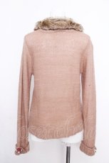 画像2: axes femme / ファーティペット付きニット  ブラウン S-26-10-16-023-AX-TO-AS-ZS (2)