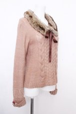 画像3: axes femme / ファーティペット付きニット  ブラウン S-26-10-16-023-AX-TO-AS-ZS (3)