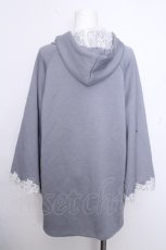 画像2: axes femme / ダンボールニットポンチョ  サックス S-26-10-16-028-AX-OP-AS-ZS (2)