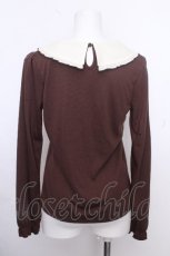 画像2: axes femme POETIQUE / アリス刺繍ヨーク切り替えプルオーバー  ブラウン S-26-10-16-033-AX-TO-HR-ZS (2)