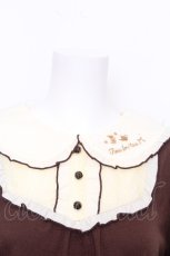画像4: axes femme POETIQUE / アリス刺繍ヨーク切り替えプルオーバー  ブラウン S-26-10-16-033-AX-TO-HR-ZS (4)