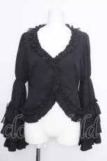 画像1: Vallee lys / Fairy Tale Ruffle Chiffonボレロ  黒 S-26-10-16-035-GO-SH-AS-ZS (1)