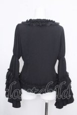 画像2: Vallee lys / Fairy Tale Ruffle Chiffonボレロ  黒 S-26-10-16-035-GO-SH-AS-ZS (2)