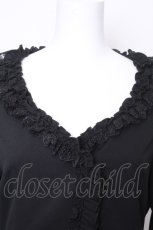 画像4: Vallee lys / Fairy Tale Ruffle Chiffonボレロ  黒 S-26-10-16-035-GO-SH-AS-ZS (4)