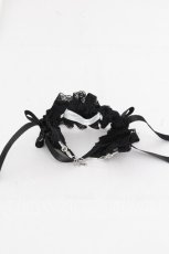 画像2: Rouge Ligne / デビルハートブレスレット  黒 S-26-10-16-005-GO-ZA-HR-ZS (2)
