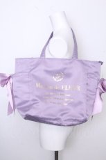 画像1: Maison de FLEUR / クリアポケットサイドリボントート  ラベンダー S-26-10-16-013-LO-BG-TE-ZS (1)