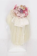 画像3: Amber Snow / フラワーコサージュ円形ヘッドドレス   S-26-10-16-002-LO-AC-TE-ZS (3)