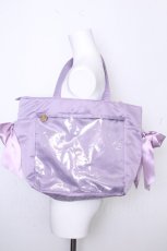 画像2: Maison de FLEUR / クリアポケットサイドリボントート  ラベンダー S-26-10-16-013-LO-BG-TE-ZS (2)