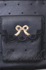 画像4: axes femme POETIQUE / ハート刺繍推し活A3トート  黒 S-26-10-16-015-AX-BG-HR-ZS (4)