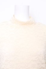 画像4: axes femme / レースフレア袖起毛レースプルオーバー  キナリ S-26-10-16-019-AX-TO-HR-ZS (4)