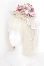 画像1: Amber Snow / フラワーコサージュ円形ヘッドドレス   S-26-10-16-002-LO-AC-TE-ZS (1)
