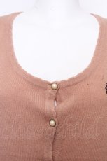 画像4: axes femme / フレーム刺繍入りカーディガン  ブラウン S-26-10-16-021-AX-TO-AS-ZS (4)