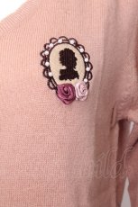 画像5: axes femme / フレーム刺繍入りカーディガン  ブラウン S-26-10-16-021-AX-TO-AS-ZS (5)