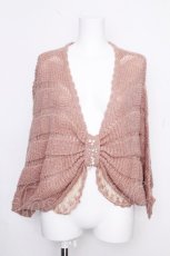 画像1: axes femme / リボン風ニットプルオーバー  ピンク S-26-10-16-022-AX-TO-HR-ZS (1)