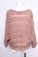 画像2: axes femme / リボン風ニットプルオーバー  ピンク S-26-10-16-022-AX-TO-HR-ZS (2)