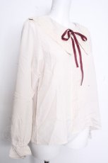 画像3: axes femme POETIQUE / ビッグカラープルブラウス  オフ S-26-10-17-005-AX-BL-AS-ZS (3)