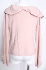 画像2: axes femme / 雪桜刺繍オフショル風ニット  ピンク S-26-10-17-012-AX-TO-HR-ZS (2)