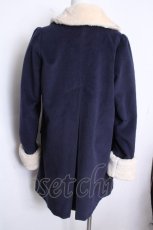 画像2: Amavel / ファーカラーコート  紺 S-26-10-17-021-CA-CO-AS-ZS (2)