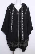 画像1: REFLEM / うさ耳半袖パーカー  黒 S-26-10-17-029-PU-TO-HR-ZS (1)