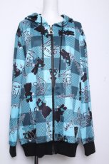 画像1: NieR Clothing / 転写ジップパーカー   S-26-10-19-030-PU-BL-HR-ZS (1)