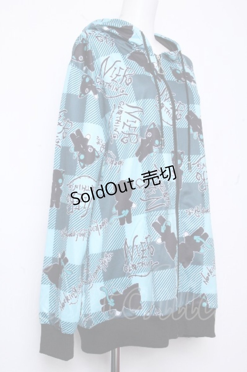 画像2: NieR Clothing / 転写ジップパーカー   S-26-10-19-030-PU-BL-HR-ZS (2)