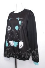 画像2: NieR Clothing / 防寒内側ふわもこプルオーバー【シエル】  黒ｘグリーン S-26-10-19-031-PU-TO-HR-ZS (2)
