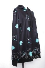 画像2: NieR Clothing / 総柄 PULLOVER PARKA　【シエル】  黒 S-26-10-19-033-PU-TO-HR-ZS (2)