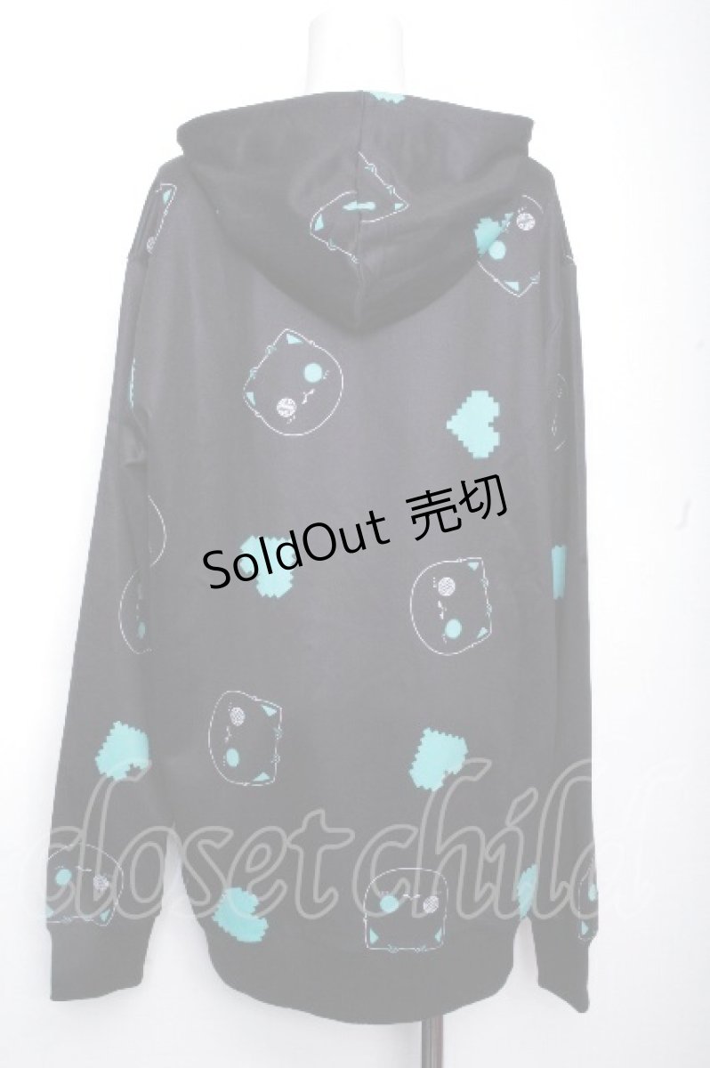 画像3: NieR Clothing / 総柄 PULLOVER PARKA　【シエル】  黒 S-26-10-19-033-PU-TO-HR-ZS (3)
