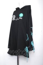 画像3: NieR Clothing / 猫耳付きシエルパーカー  黒ｘグリーン S-26-10-19-034-PU-TO-HR-ZS (3)