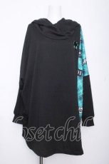 画像1: NieR Clothing / DOLMAN LONG BLOCKING PARKA【シエル】  黒ｘグリーン S-26-10-19-035-PU-TO-HR-ZS (1)
