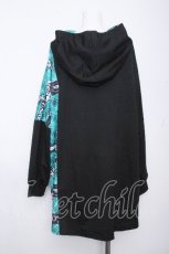 画像3: NieR Clothing / DOLMAN LONG BLOCKING PARKA【シエル】  黒ｘグリーン S-26-10-19-035-PU-TO-HR-ZS (3)